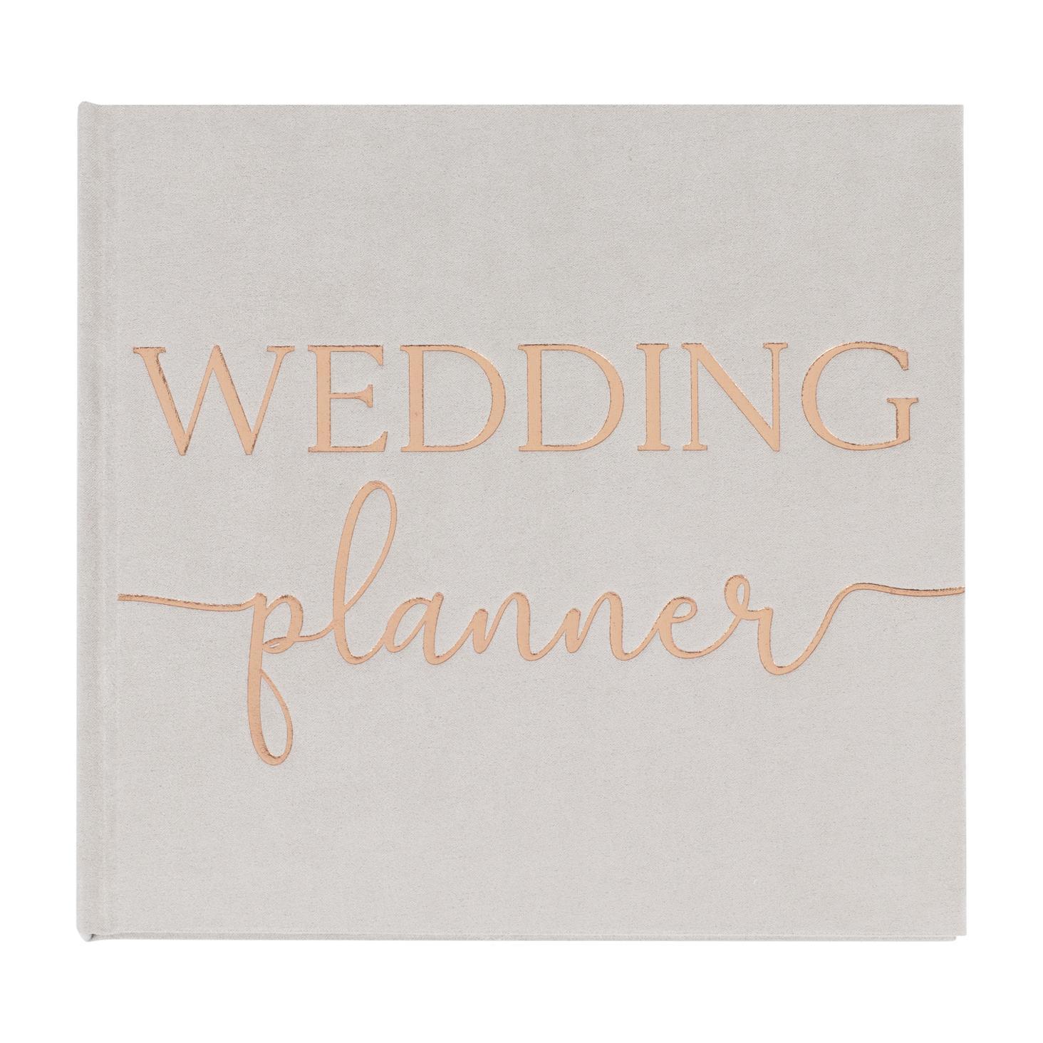 Grey Suede Luxury Wedding Planner Book
