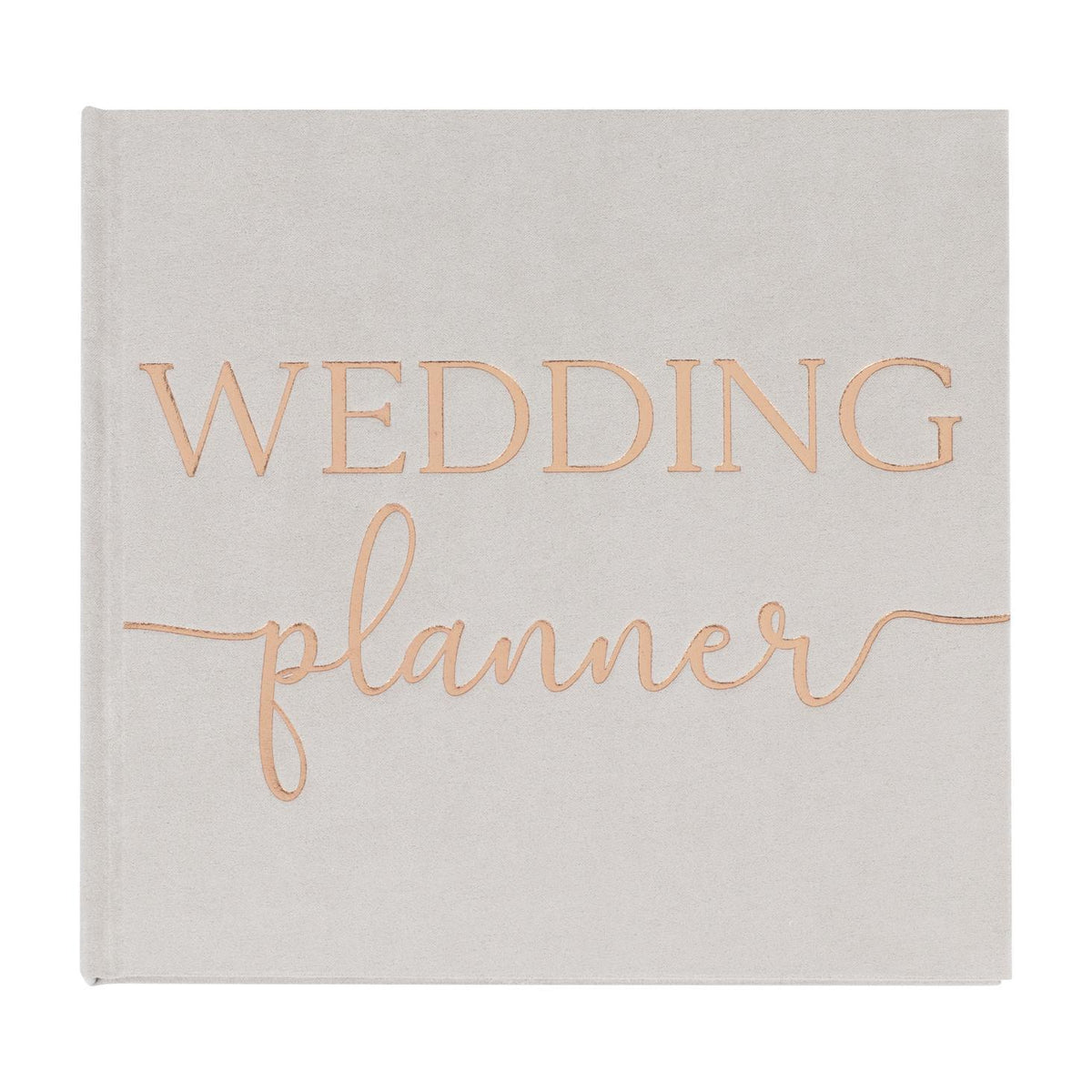 Grey Suede Luxury Wedding Planner Book