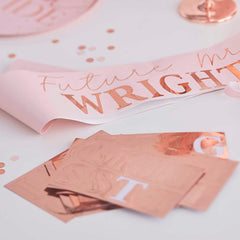 Personalised Rose Gold Hen Party Bride To Be Sash