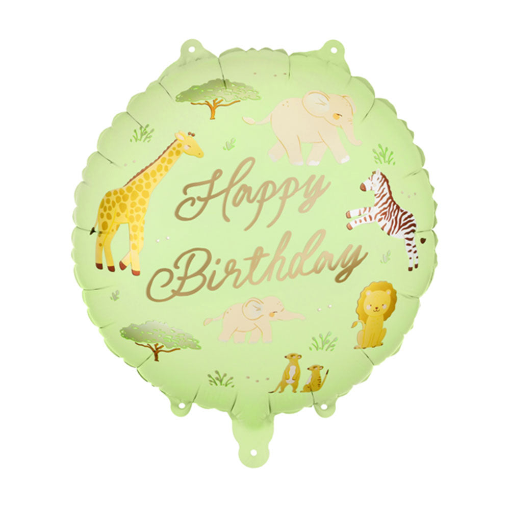 Safari Happy Birthday Foil Balloon
