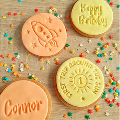 Happy Birthday Fondant Stamp