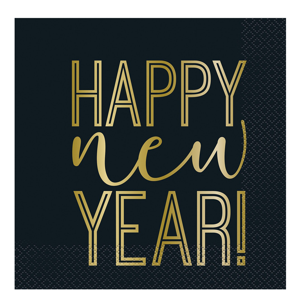 Happy New Year Napkins (16pk)