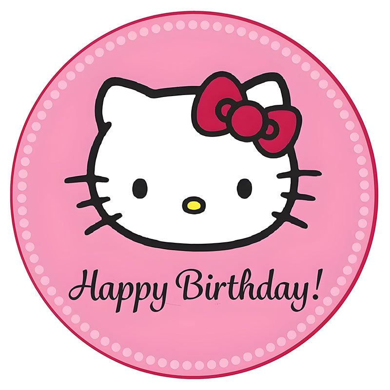 Hello Kitty Edible Icing Cake Image