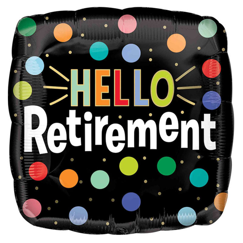 Hello Retirement Foil Balloon