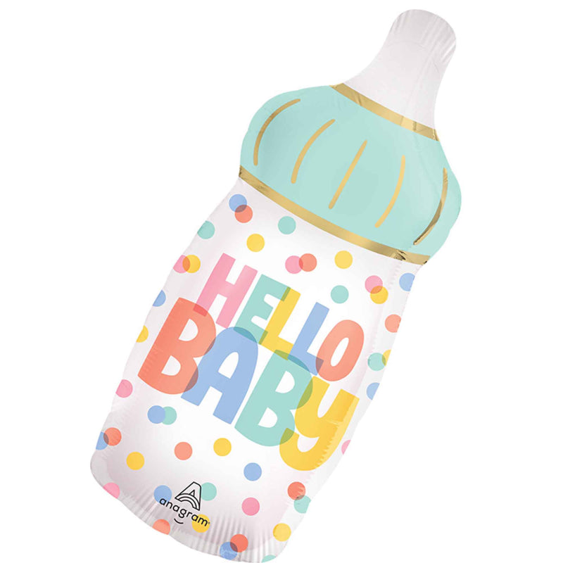 Hello Baby Bottle Foil Balloon