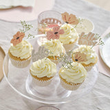 Floral Baby Shower Cupcake Toppers 12pk