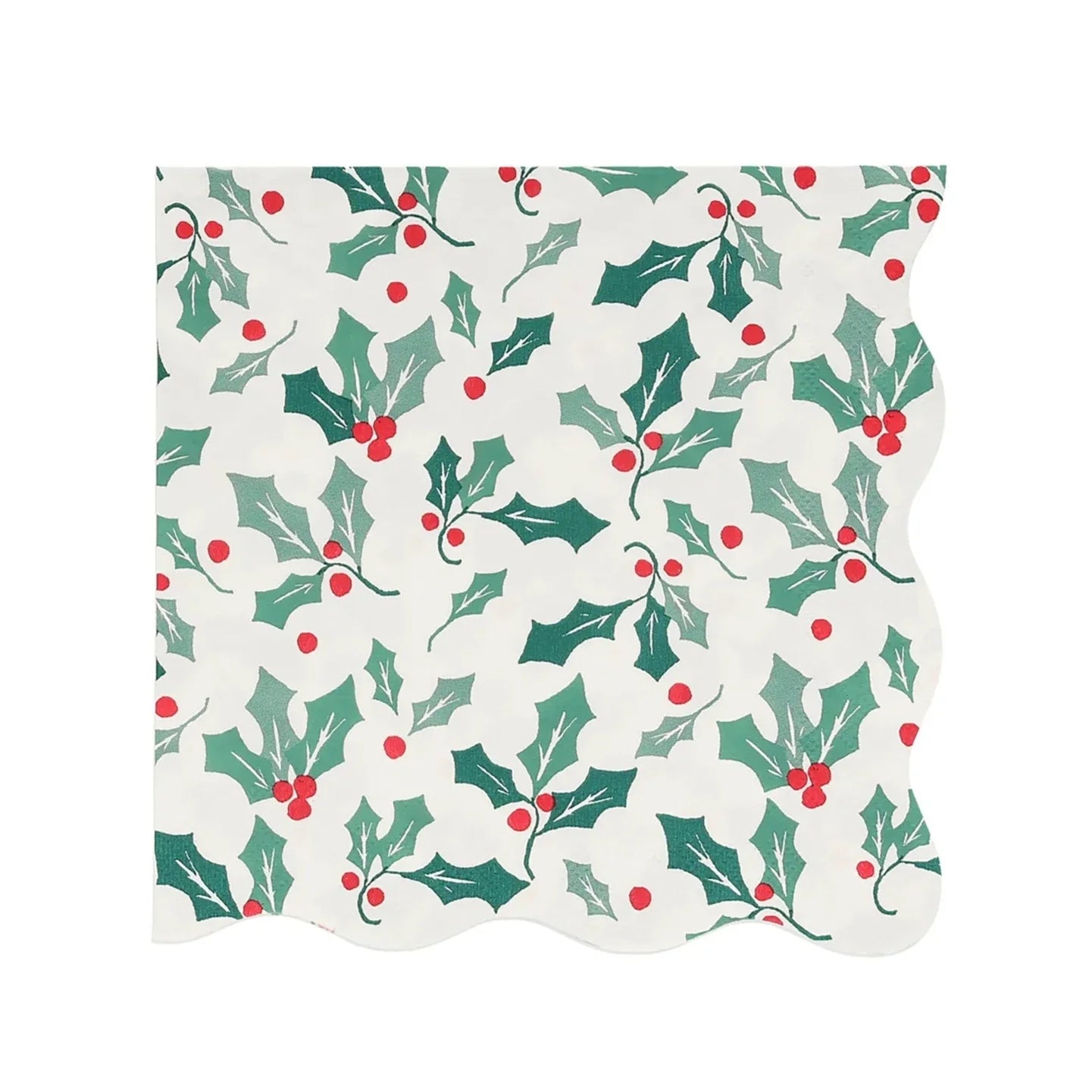 Holly Pattern Napkins 16pk