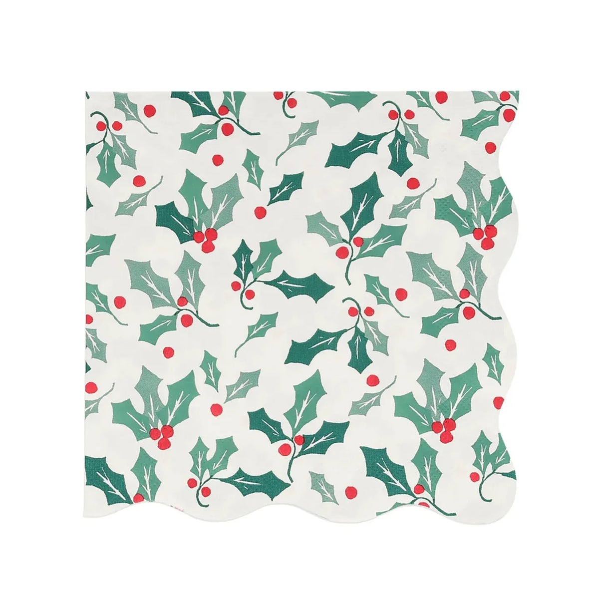 Holly Pattern Napkins 16pk