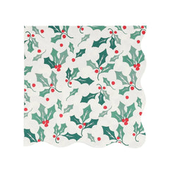 Holly Pattern Napkins 16pk