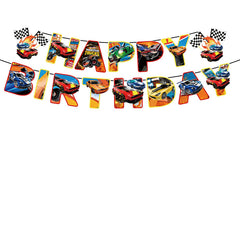 Hot Wheels Happy Birthday Banner
