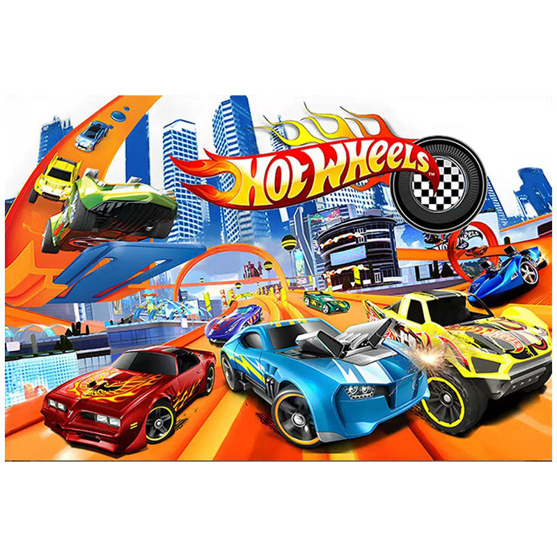 Hot Wheels Poster Backdrop