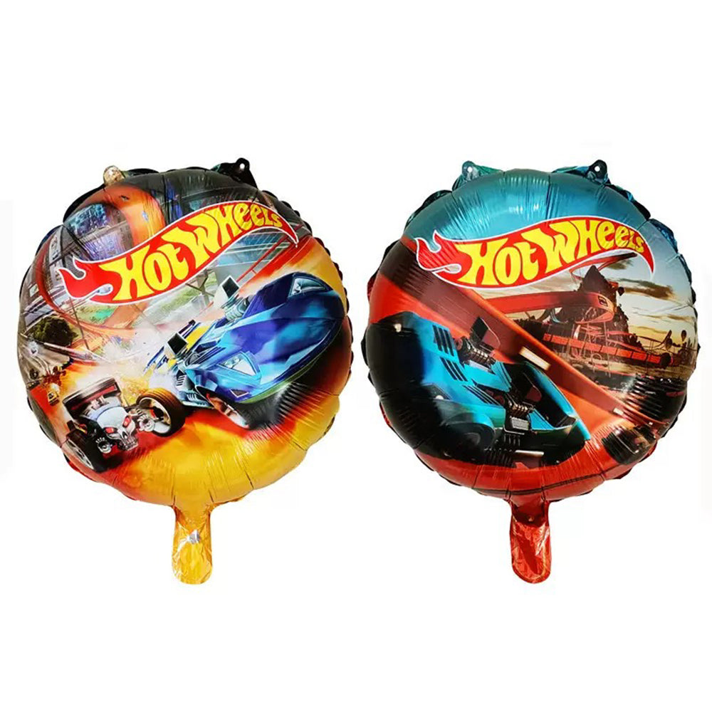 Hot Wheels Round Foil Balloons 2pk