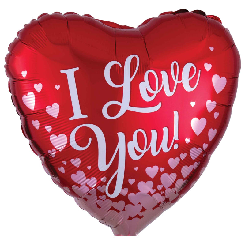 I Love You Red Heart Foil Balloon