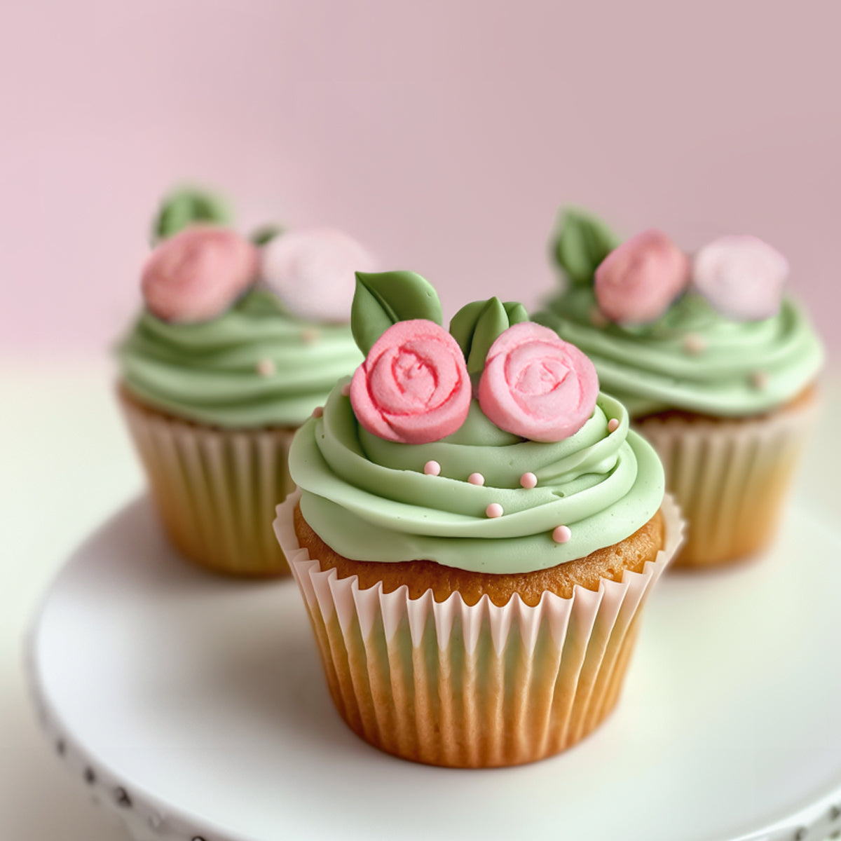 Mini Roses Icing Decorations