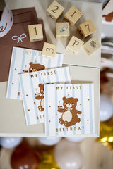 Teddy Bear 1st Birthday Card