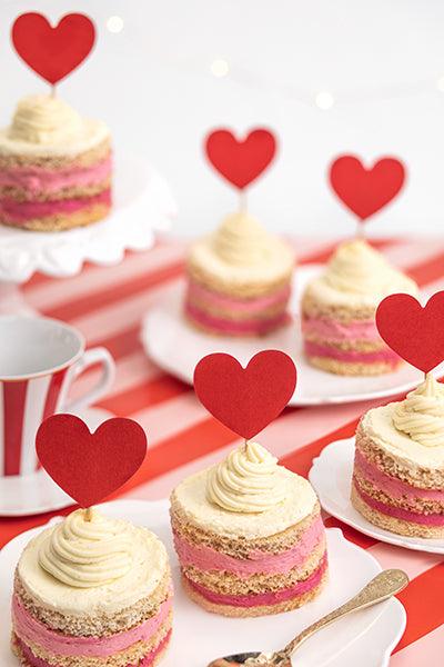 Heart Cupcake Toppers 6pk