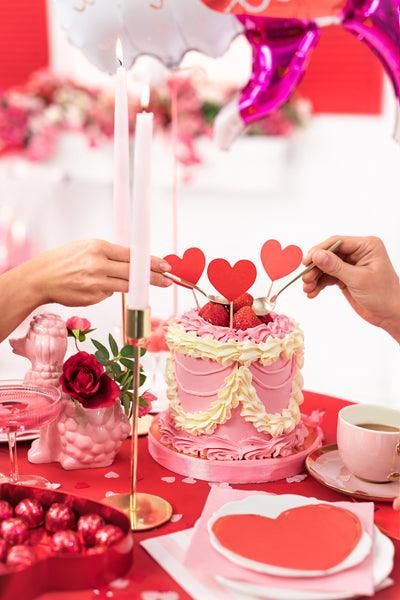 Heart Cupcake Toppers 6pk