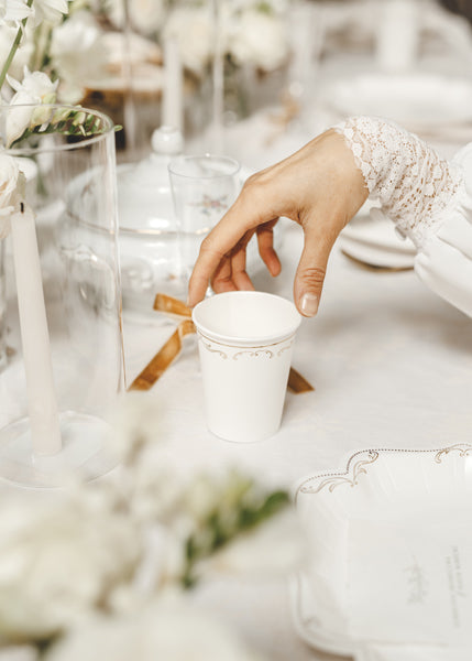 White Ornament Cups 6pk