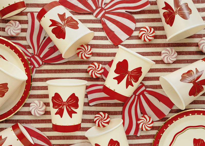 Red Bow Cups 6pk