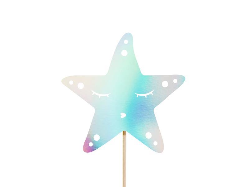 Iridescent Mermaid Cake Toppers