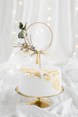 Wooden Hoop Cake Topper