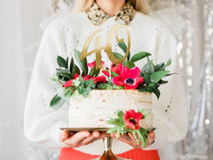 Gold 40th Cake Topper