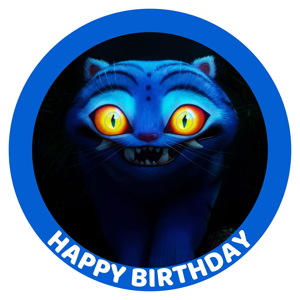 KPop Demon Hunters Derpy Tiger Edible Icing Cake Image