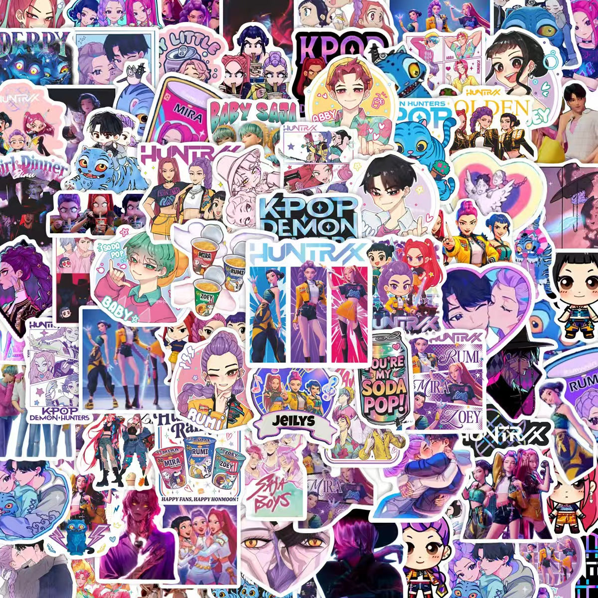 KPop Demon Hunters Small Stickers 90pk