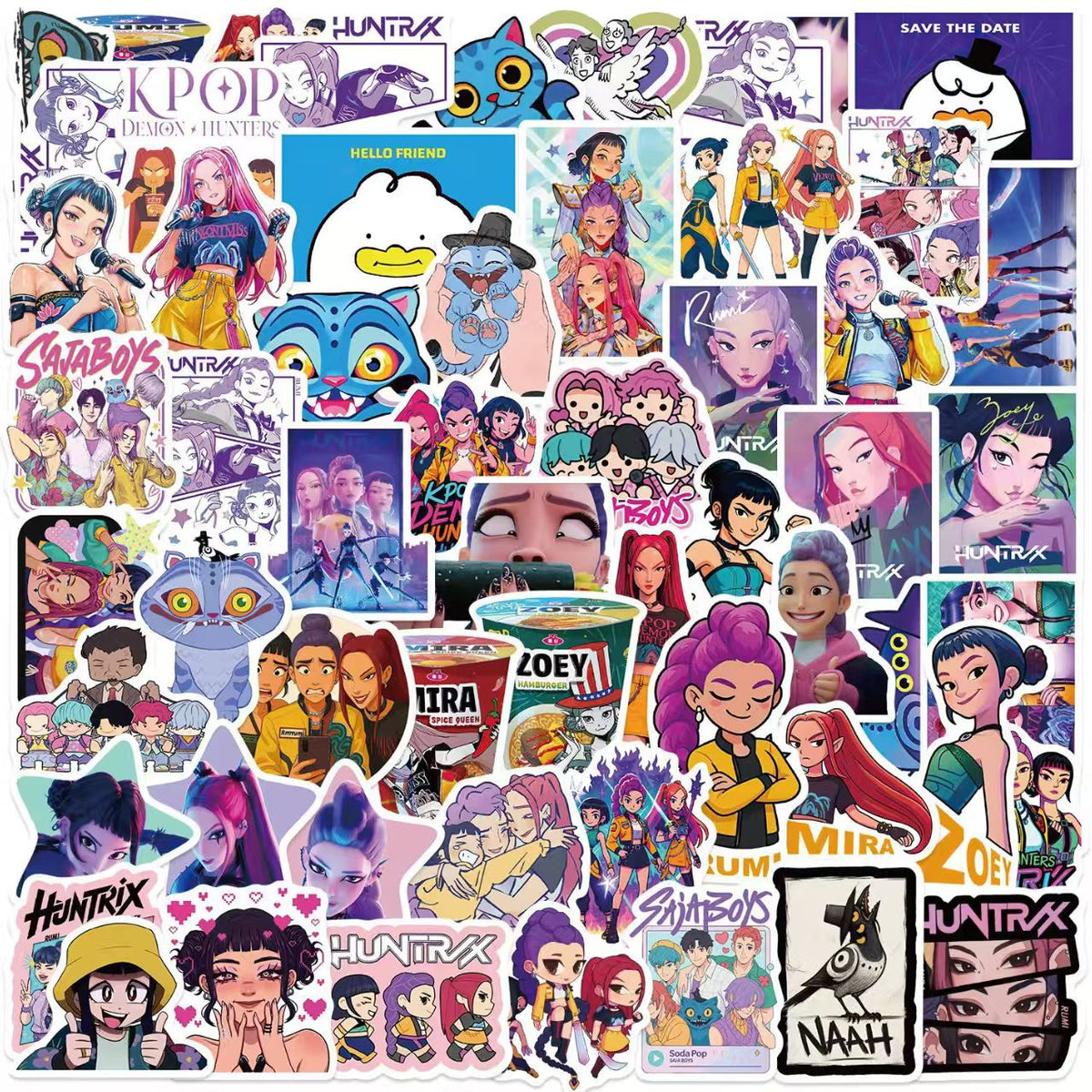 Koen Sticker KPop Demon Hunters Stickers 60pk | The Party Room NZ