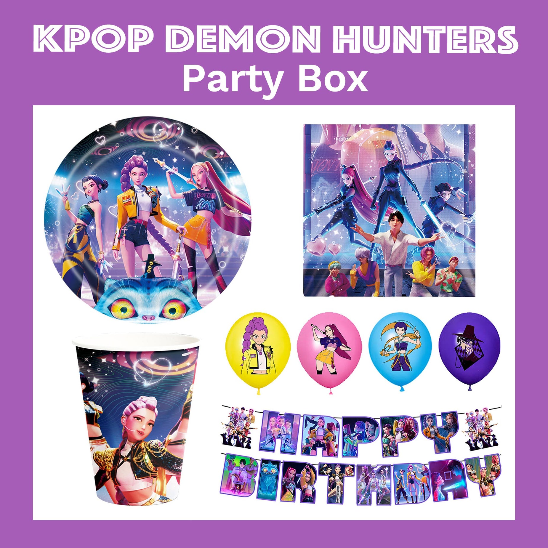 KPop Demon Hunters Party Supplies NZ The Party Room
