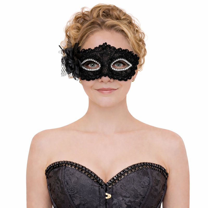 Floral Lace Masquerade Mask
