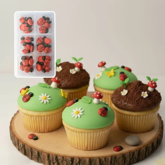 Ladybugs Sugar Decorations 36pk