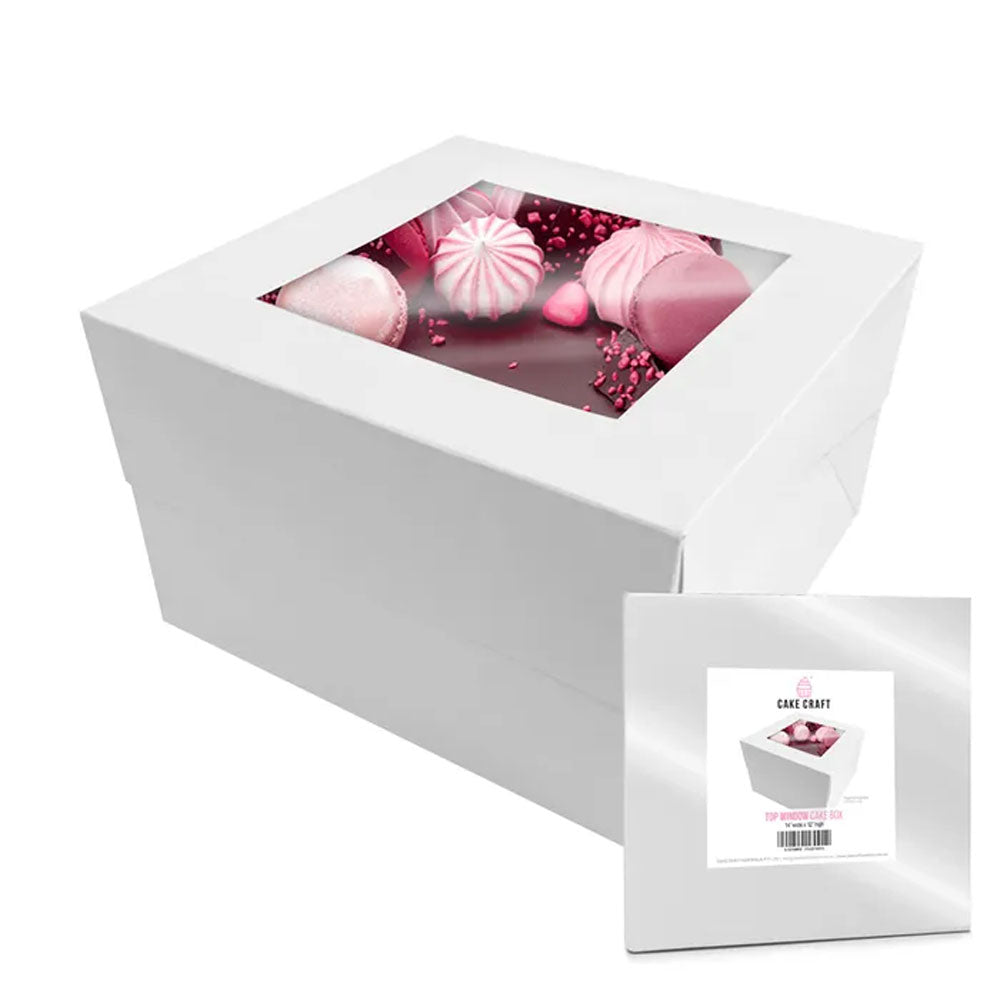 Tall Window Cake Box 14x14x12in (35cm x 35cm x 30cm high)