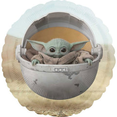 Mandalorian The Child Round Foil Balloon
