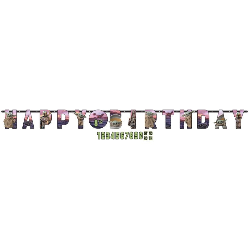 The Mandalorian Add-An-Age Letter Banner