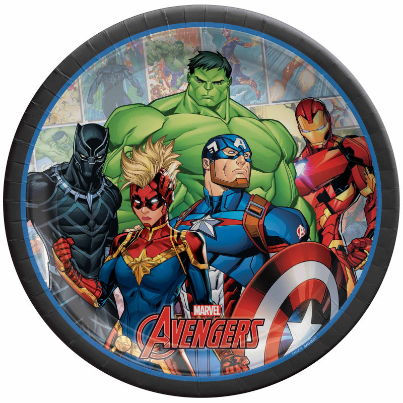 Marvel Avengers Large Plates 8pk