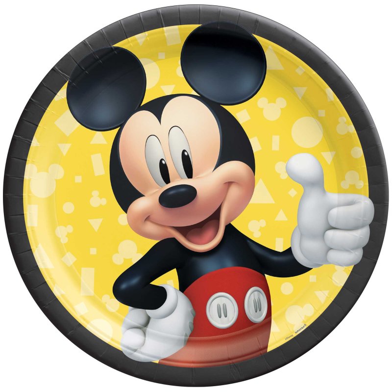Mickey Mouse Large Plates 8pk