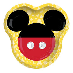 Mickey Mouse Shaped Plates 8pk