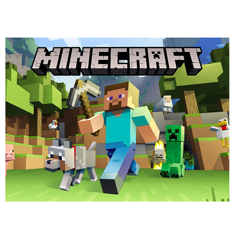 Minecraft Edible Icing Cake Image A4