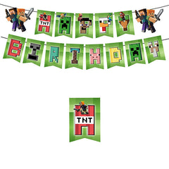 Minecraft Happy Birthday Banner