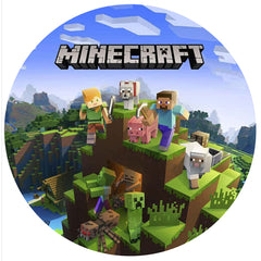 Minecraft Edible Icing Cake Image