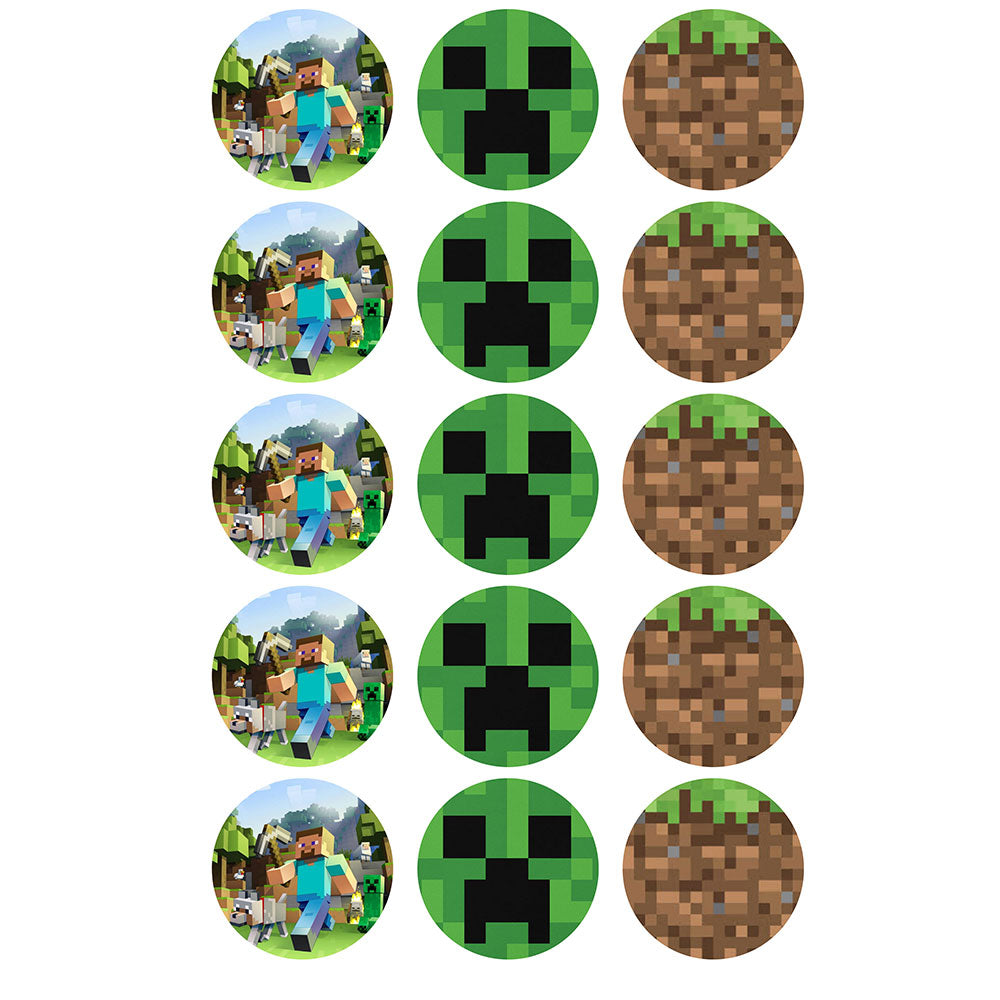 Minecraft Edible Icing Cupcake Images