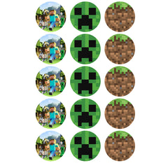 Minecraft Edible Icing Cupcake Images