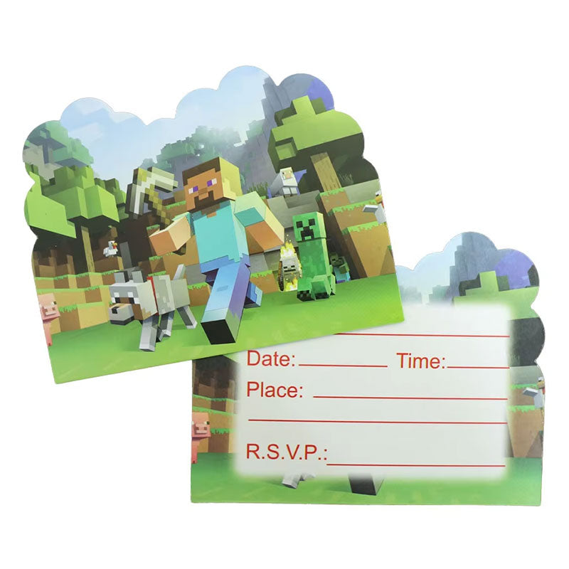 Minecraft Invitations 10pk