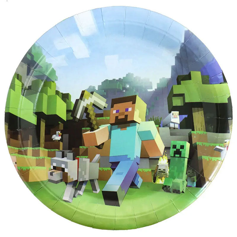 Minecraft Large Plates 10pk