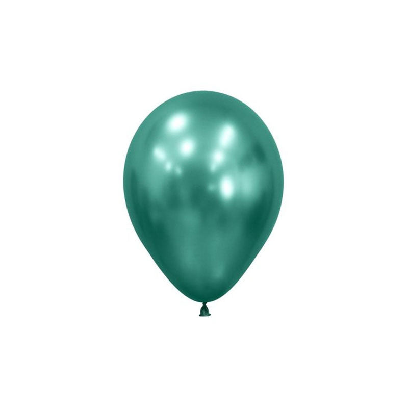 Mini Metallic Aurora Green Balloons