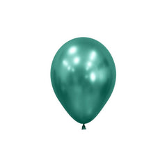 Mini Metallic Aurora Green Balloons