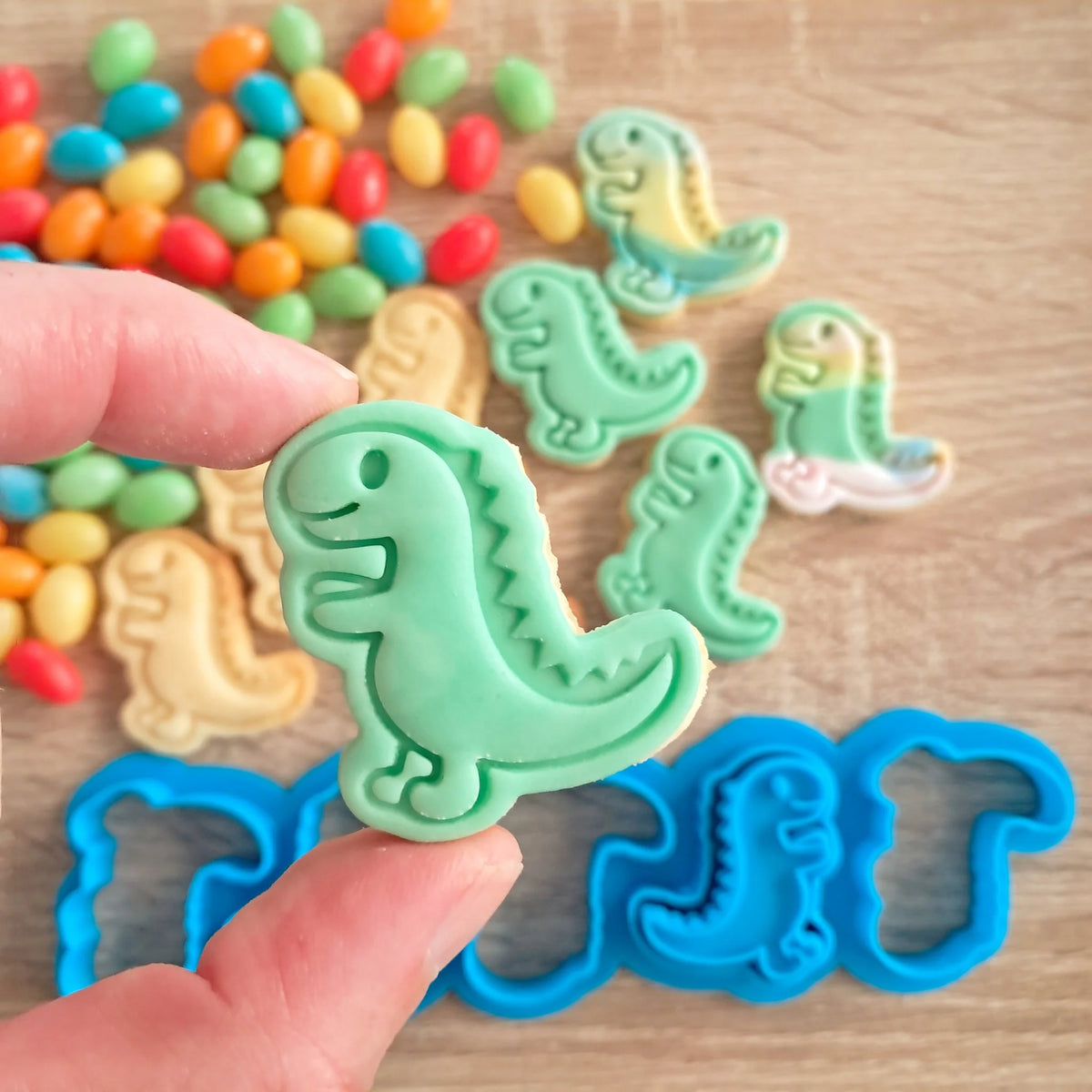 Mini Dinosaurs Multi Cookie Cutter & Stamp
