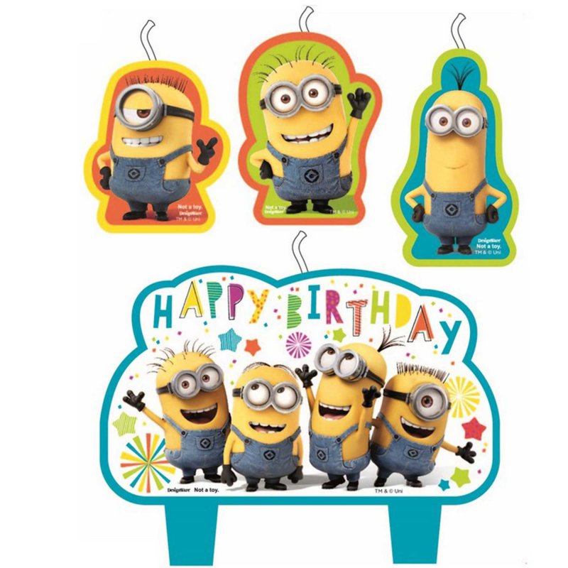 Minions Birthday Candle Set