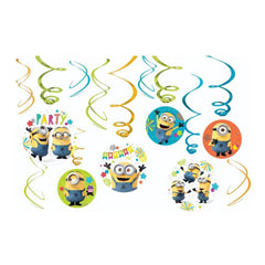 Minions Hanging Swirls Decorations